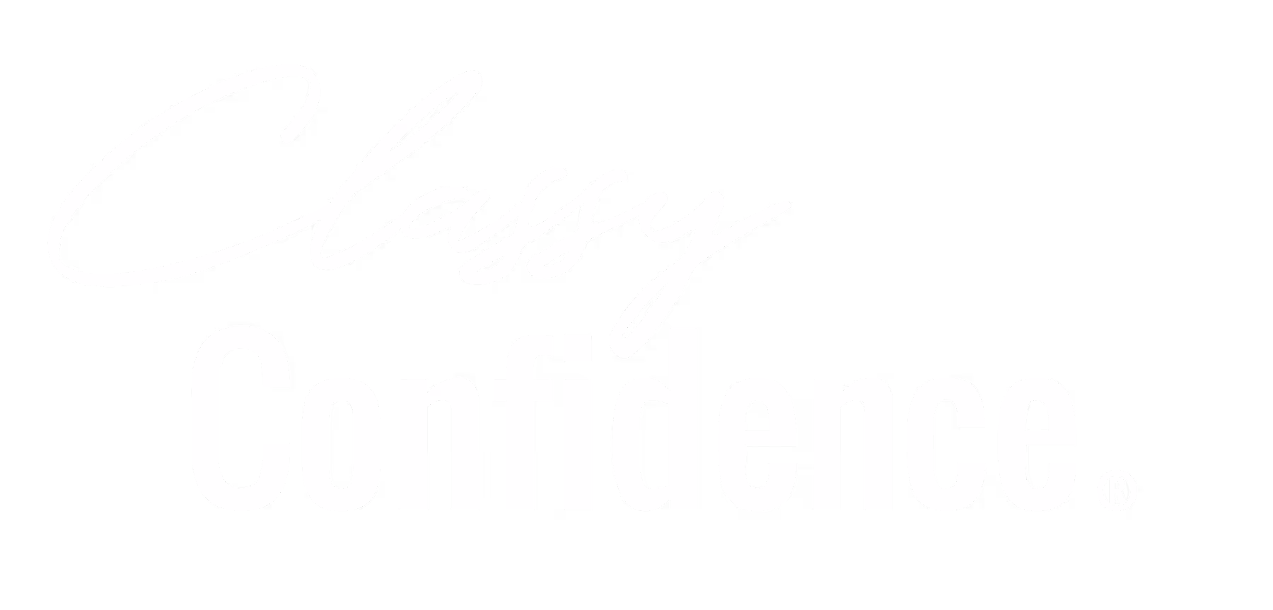 Schriftzug 'Classy Confidence' in weiß auf schwarzem Hintergrund.