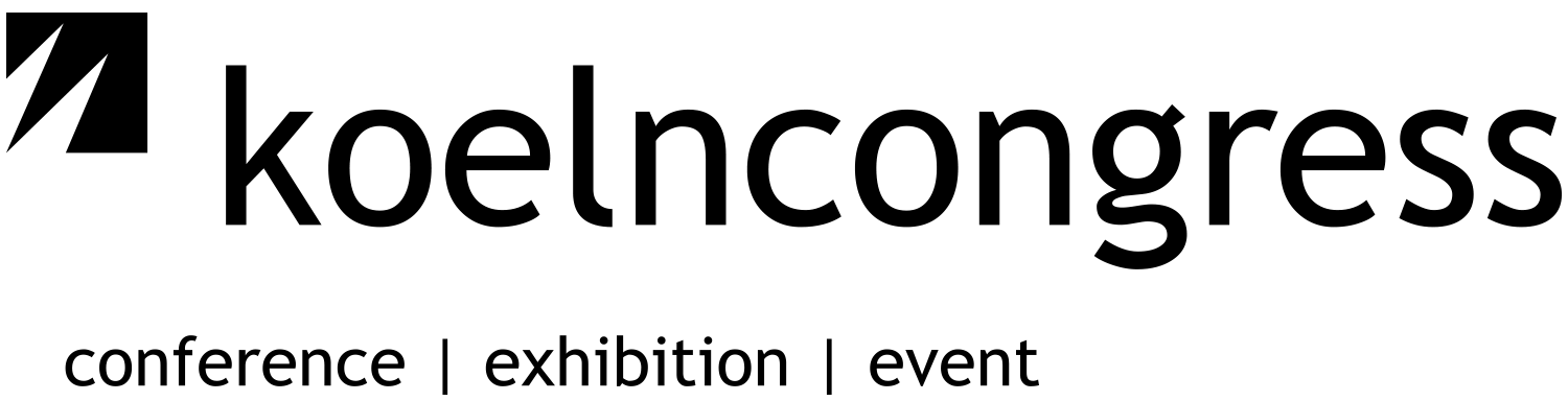 Logo von koelncongress mit den Worten Konferenz | Ausstellung | Veranstaltung.